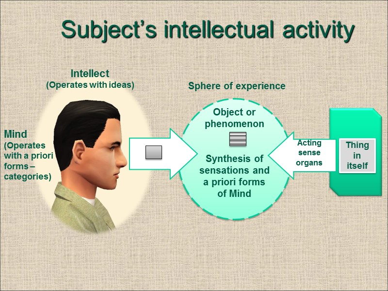 Subject’s intellectual activity